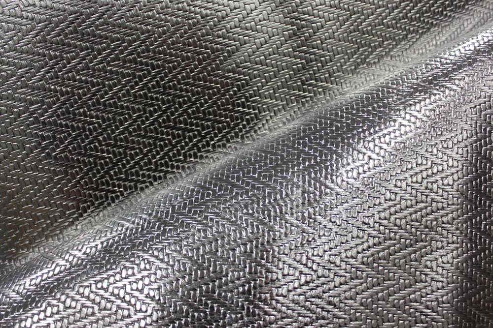 Townsend Leather's Fab Foils Embossed Cowhide Silver Napoli Weave