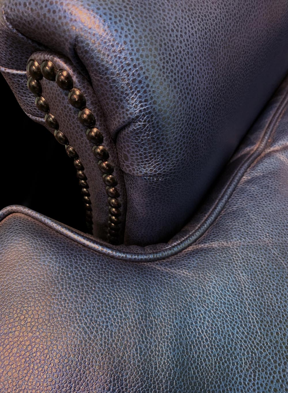 Townsend Leather's Metallic Stingray Cowhide Sapphire