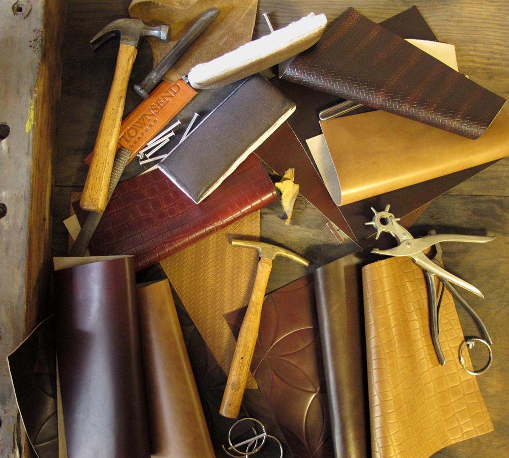 Townsend Leather's Vintage Engraved Cowhide