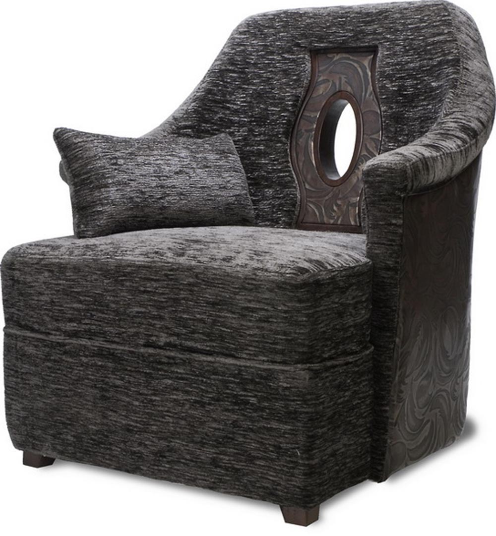 Townsend Leather's Vintage Engraved Metallic Burgundy Plume