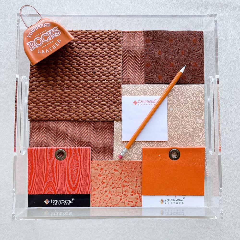 Townsend Leather's Orange Ya Glad Mood Board
