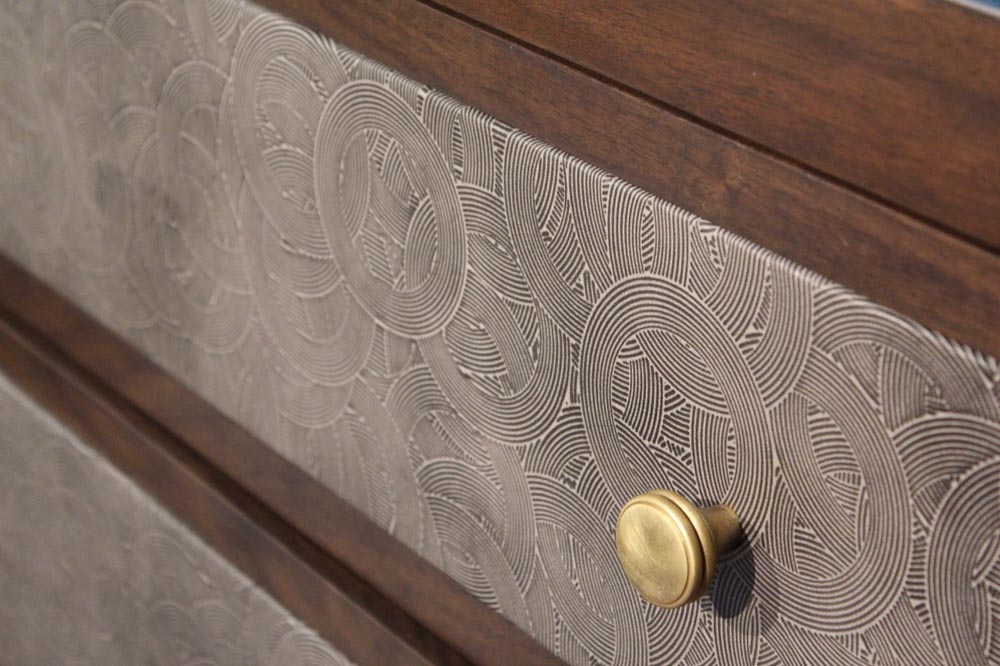 Stacy Garcia® Blue Label for Townsend Leather Concentric Cowhide Timber