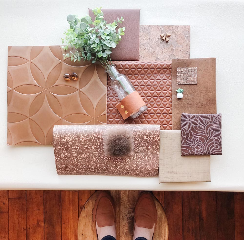 Townsend Leather's Cognac Brown Mood Board