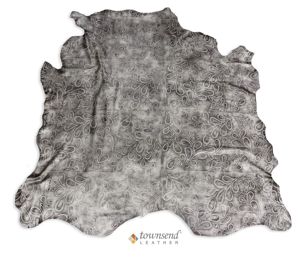 Stacy Garcia® Blue Label For Townsend Leather Boho Luxe Cowhide Silver