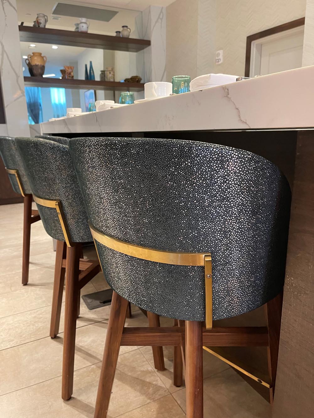 Townsend Leather's Shimmering Suede Jewel of the Sea Deep Ocean Green