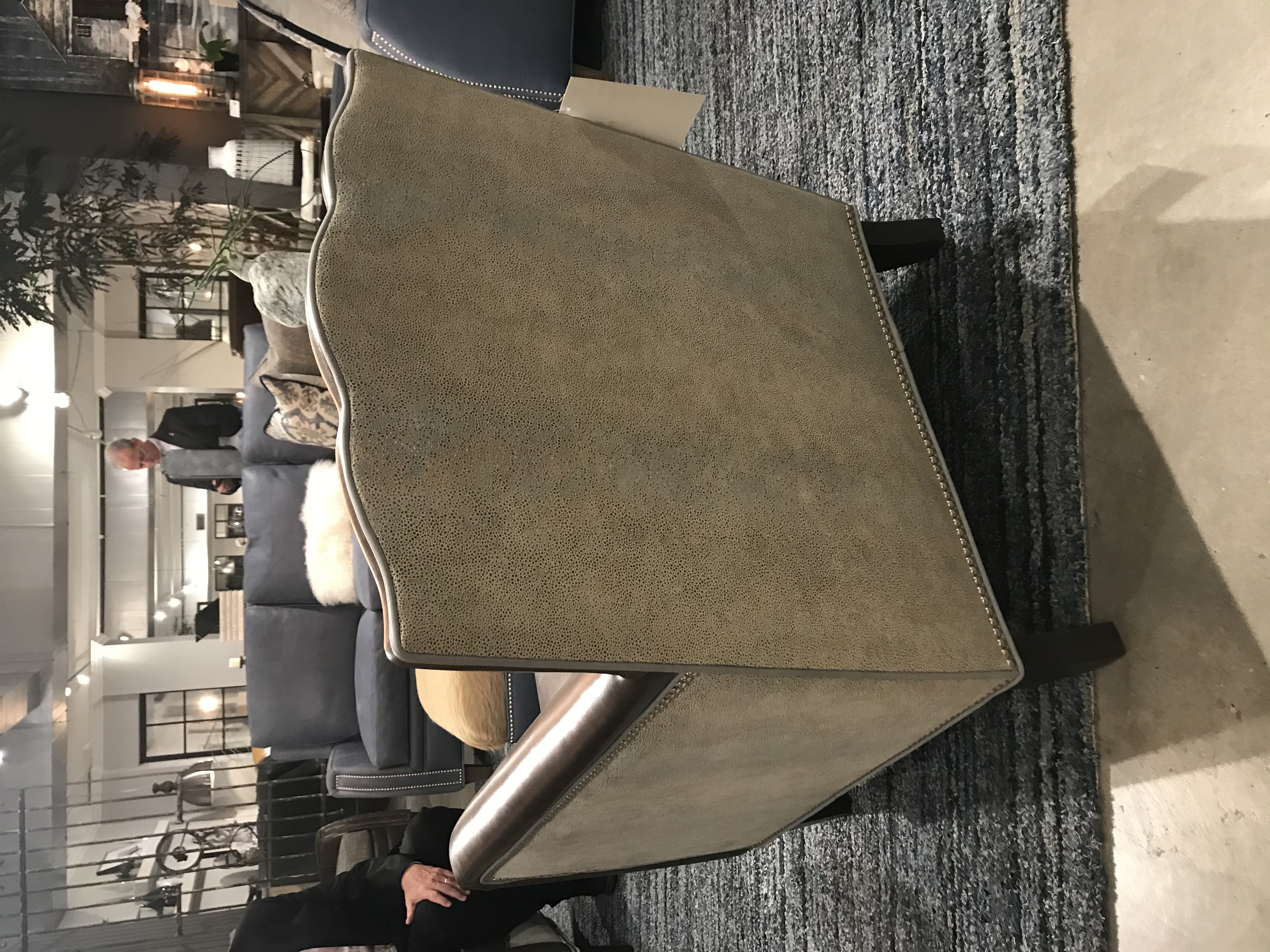 Townsend Leather's Shimmering Suede Jewel of the Sea Metallic Mediterranean