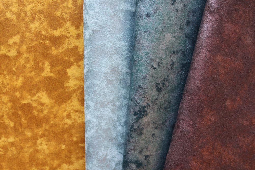 Townsend Leather's Metallic Luna Suede