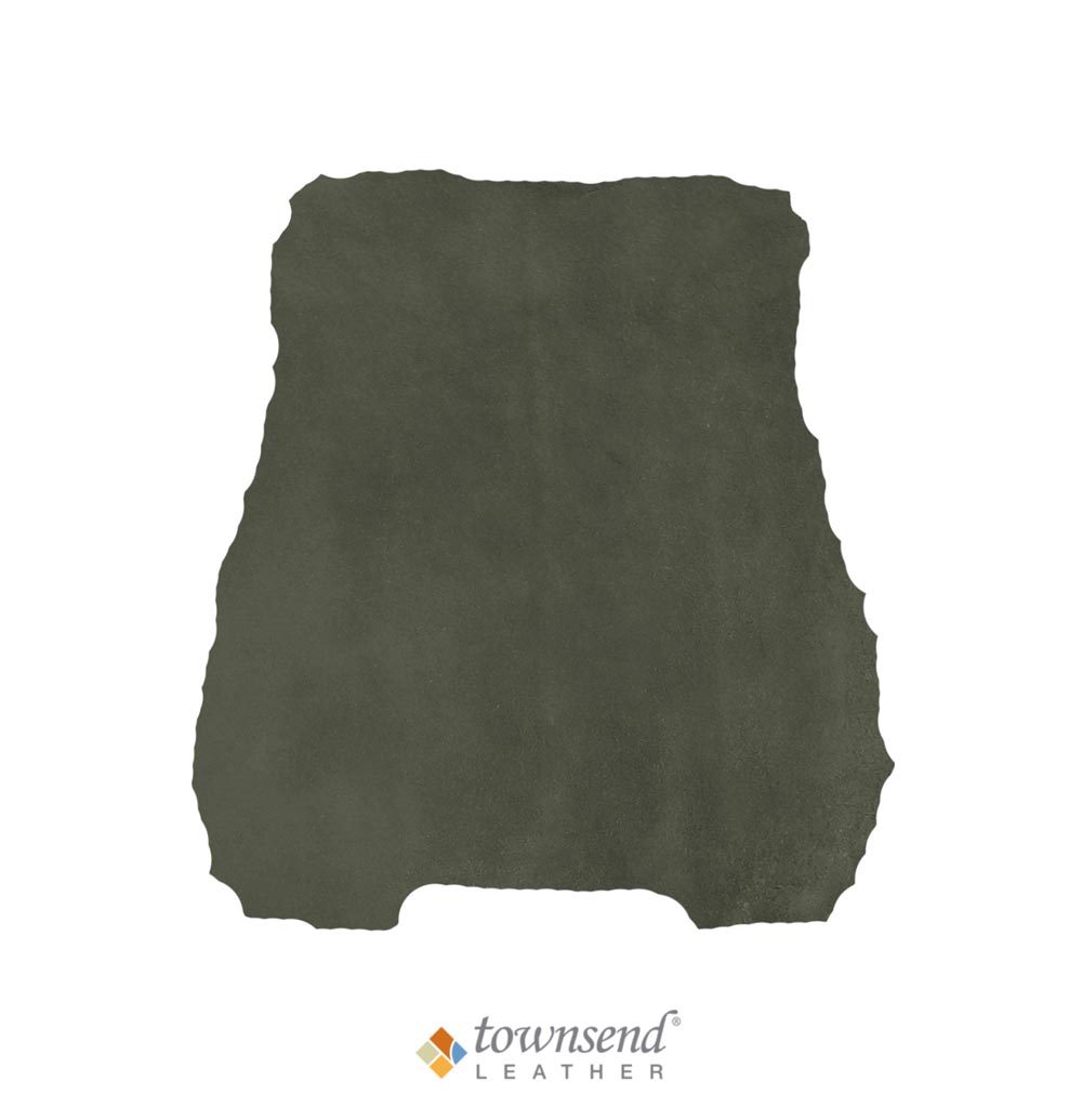 Townsend Leather's Bomber Suede Cowhide Jeep Green