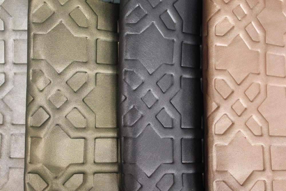 Townsend Leather's Lustrous Gem Embossed Cowhide Granada