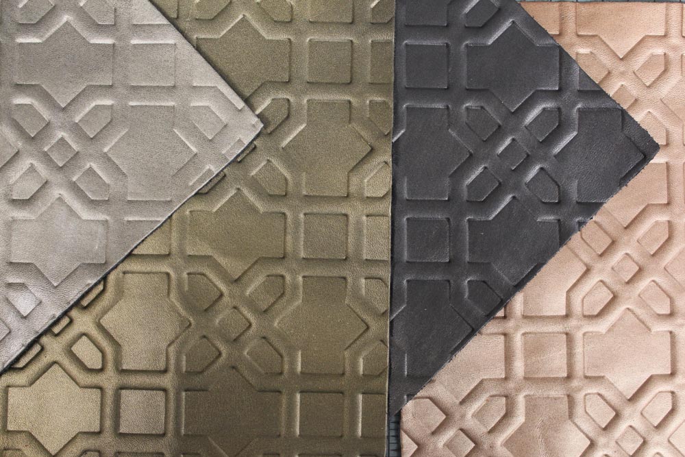 Townsend Leather's Lustrous Gem Embossed Cowhide Granada