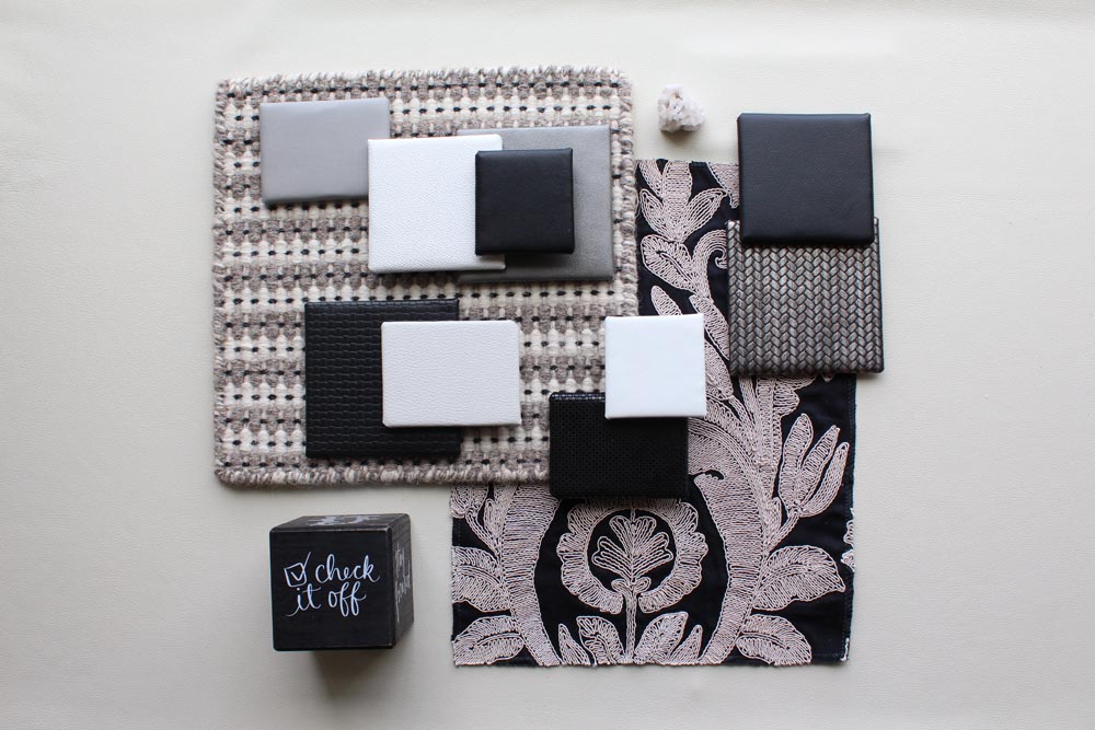 Townsend Leather's Old School Black and White Mood Board